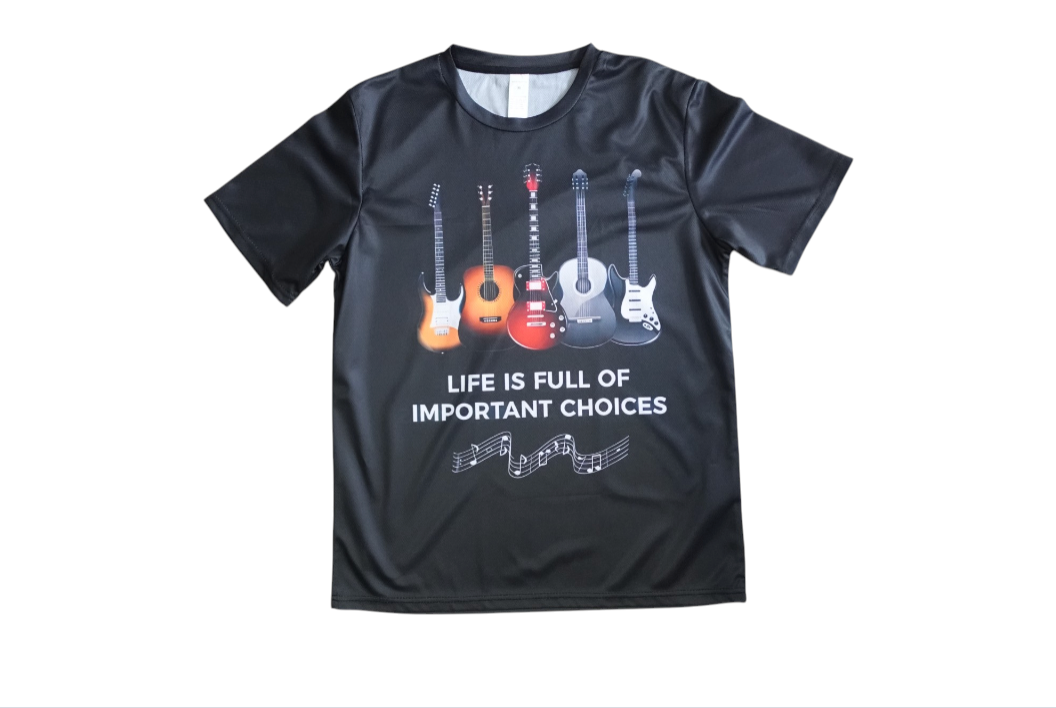 Retro Guitar Choices Tee M