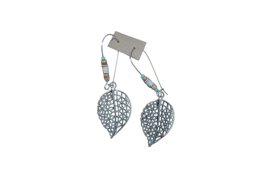 Silver Leaf Earrings