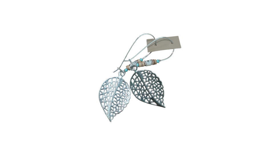 Silver Leaf Earrings