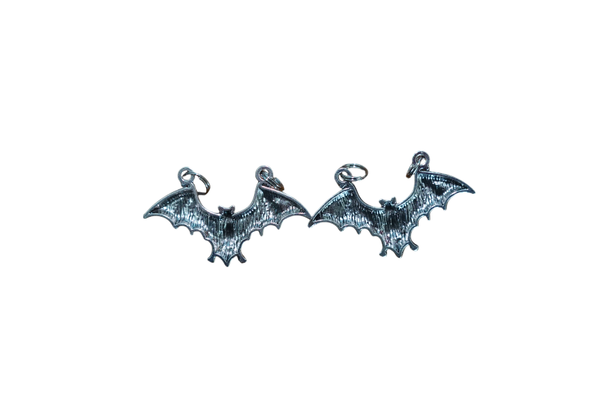 Gothic Punk Bat Shoe Charms