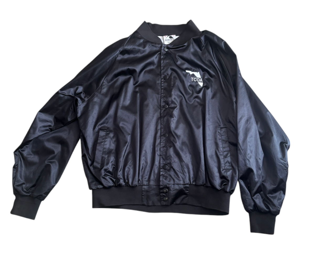 Vintage Satin Bomber Jacket XL