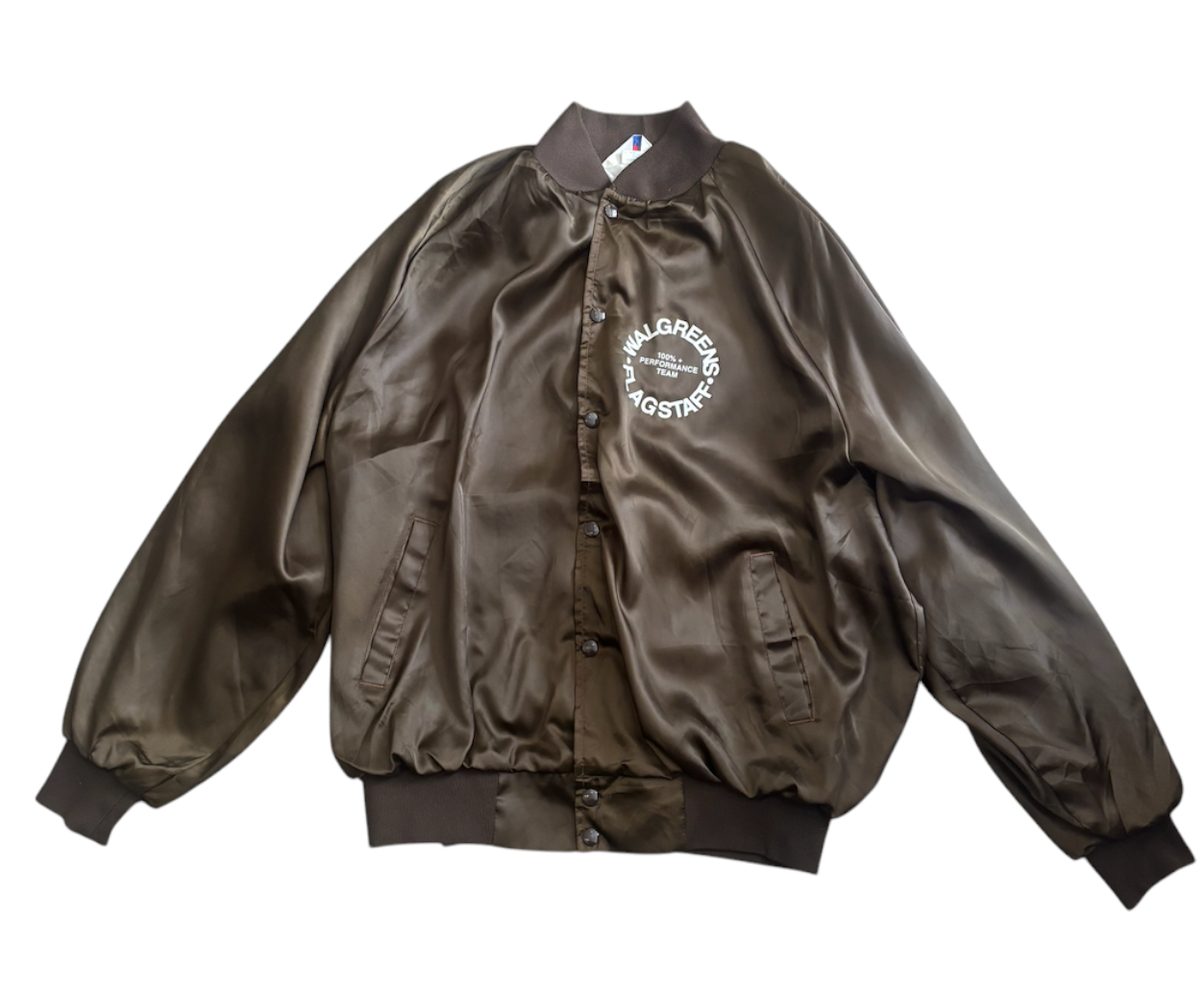 Vintage Satin Bomber Jacket 2XL