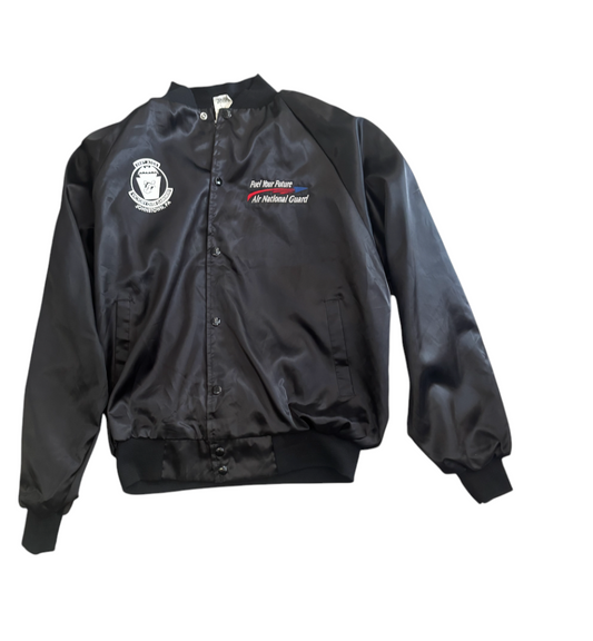 Vintage Satin Bomber Jacket L