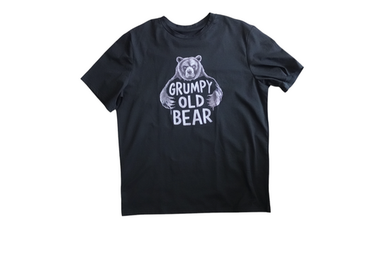 Retro Grumpy Old Bear XL
