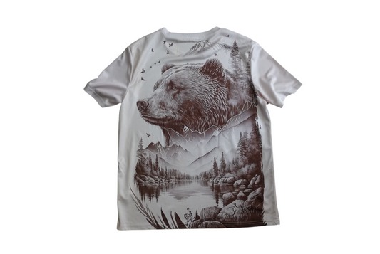 Retro Brown Bear Tee L