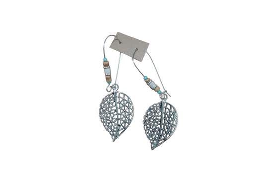 Silver Leaf Earrings