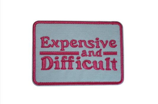 Expensive And Difficult Iron On Patch