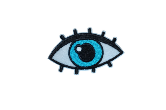 Blue Eye Iron On Patch