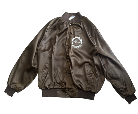 Vintage Satin Bomber Jacket 2XL