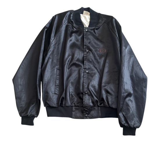 Vintage Satin Bomber Jacket L