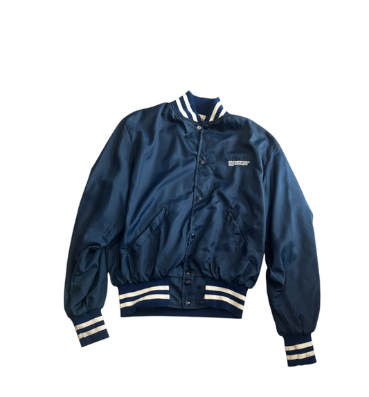 Vintage Satin Bomber Jacket L